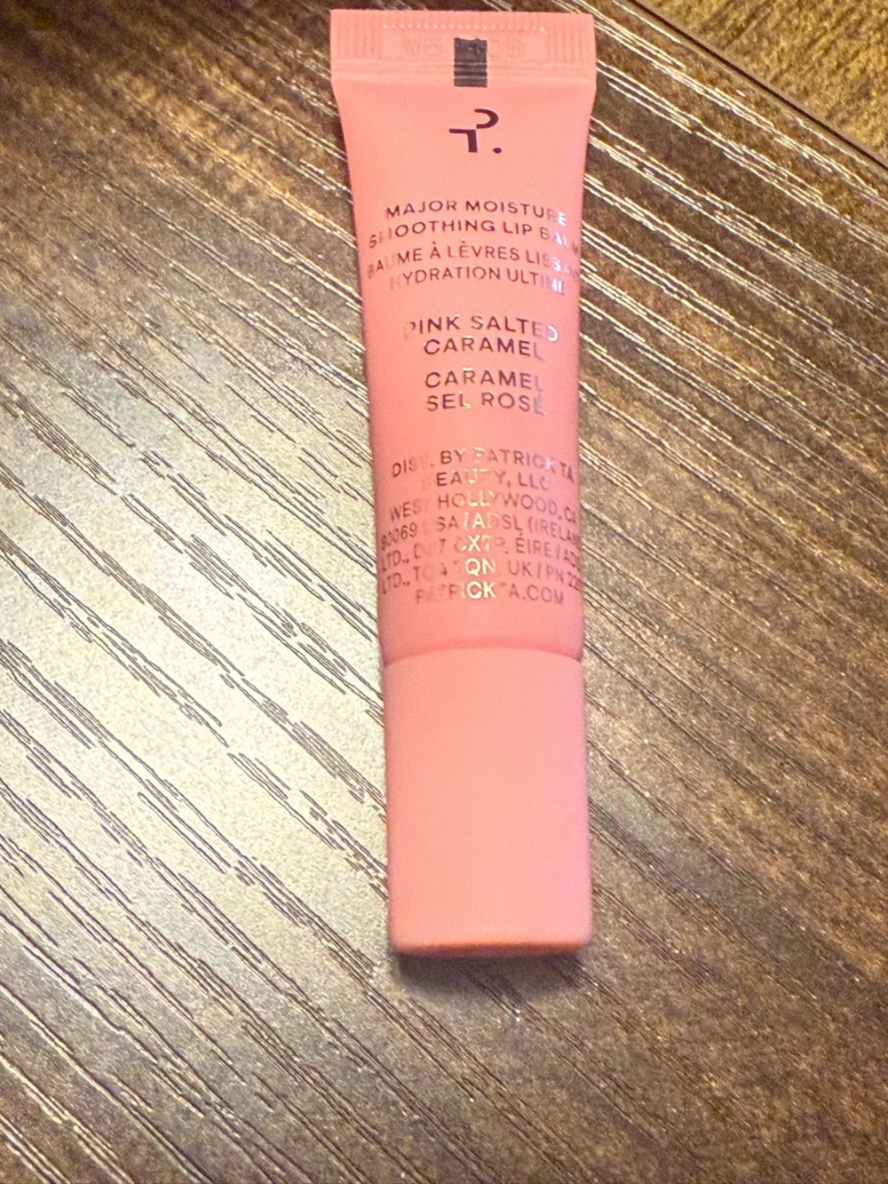 ❤️3/$25 Patrick Ta Major Moisture Smoothing Lip Balm - Pink Salted Caramel